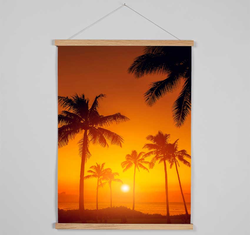 Stunning California Sunset Hanging Poster - Wallart-Direct UK