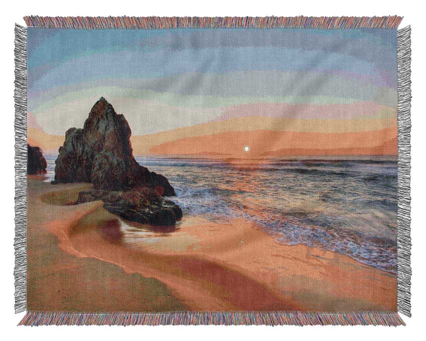 Sculptures Of The Ocean Woven Blanket