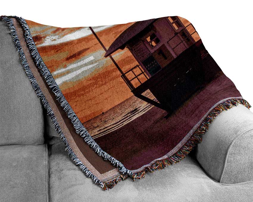 Watchers Tower Sunset Woven Blanket