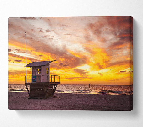 Picture of Watchers Tower Sunset Canvas Print Wall Art