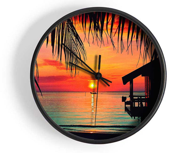 Paradise Living Clock - Wallart-Direct UK