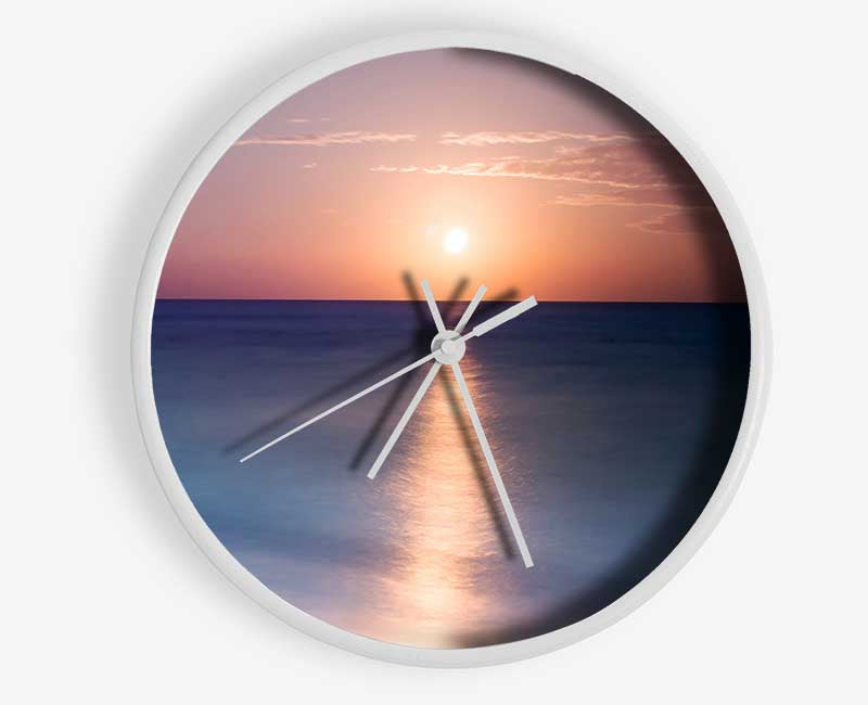 Tranquil Ocean Sun Clock - Wallart-Direct UK