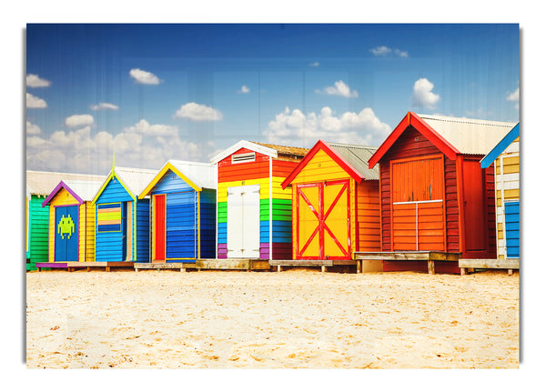 Colourful Beach Huts