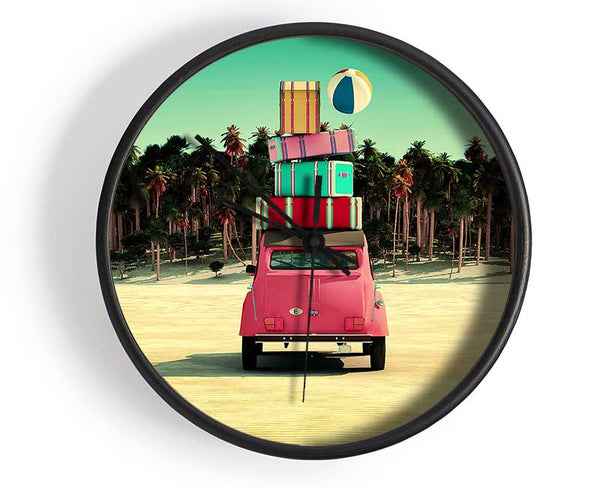 Packed To Go To The Beach Clock - Wallart-Direct UK