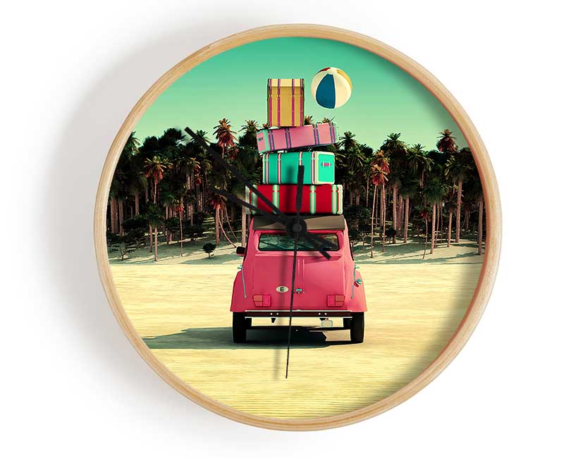 Packed To Go To The Beach Clock - Wallart-Direct UK