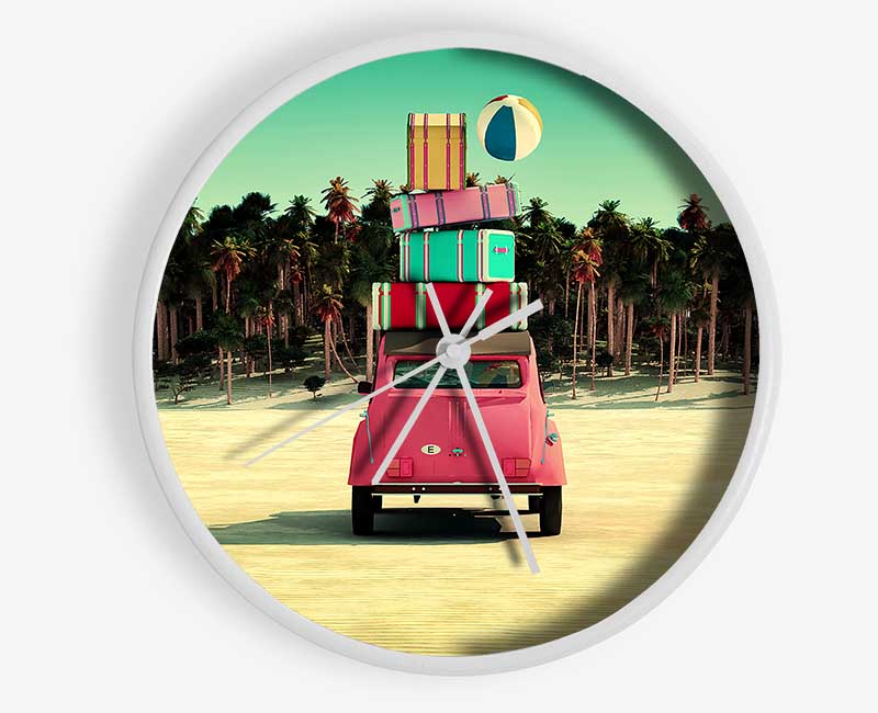 Packed To Go To The Beach Clock - Wallart-Direct UK