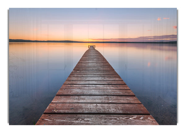 Tranquil Dock To The Sun