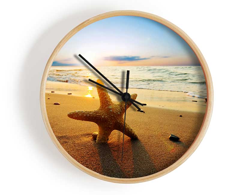 Starfish Sun Glow Clock - Wallart-Direct UK