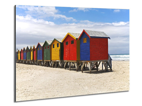 Row Of Beach Huts