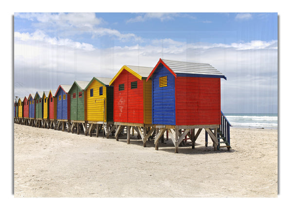 Row Of Beach Huts