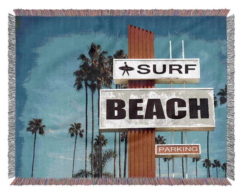 Retro Surf Woven Blanket