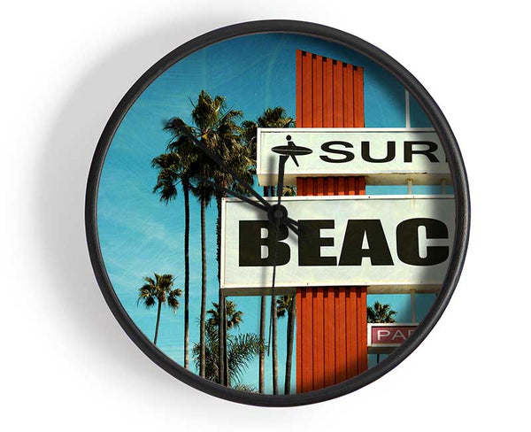 Retro Surf Clock - Wallart-Direct UK