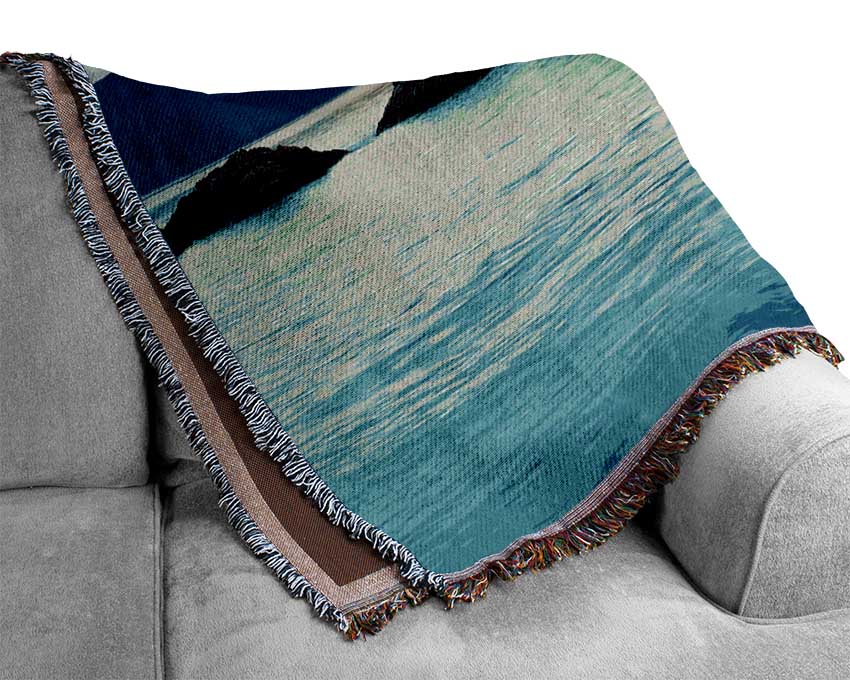 Monuments Of The Ocean Woven Blanket