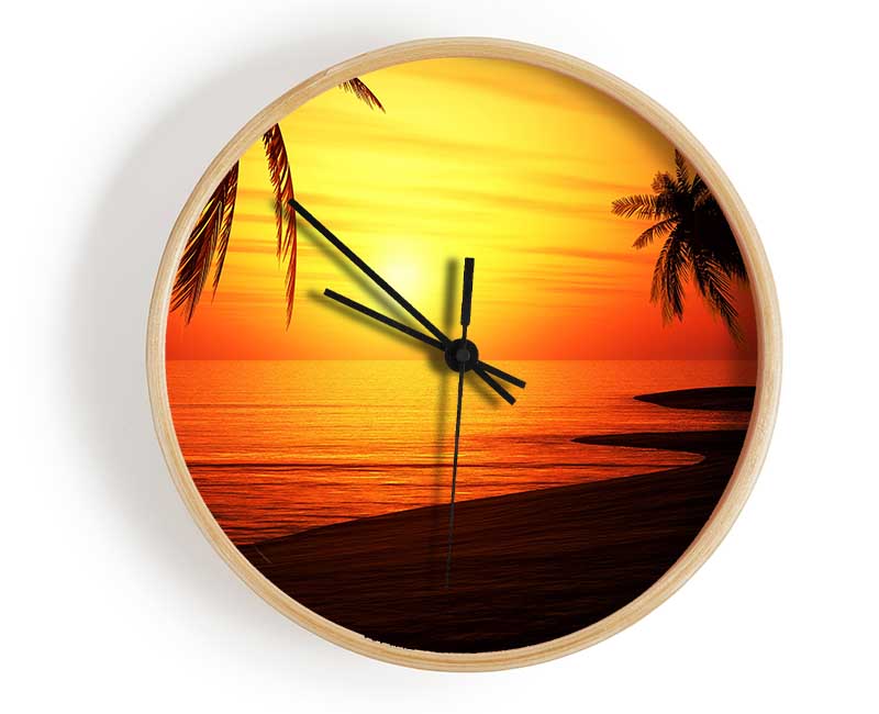 Sun Glow Clock - Wallart-Direct UK