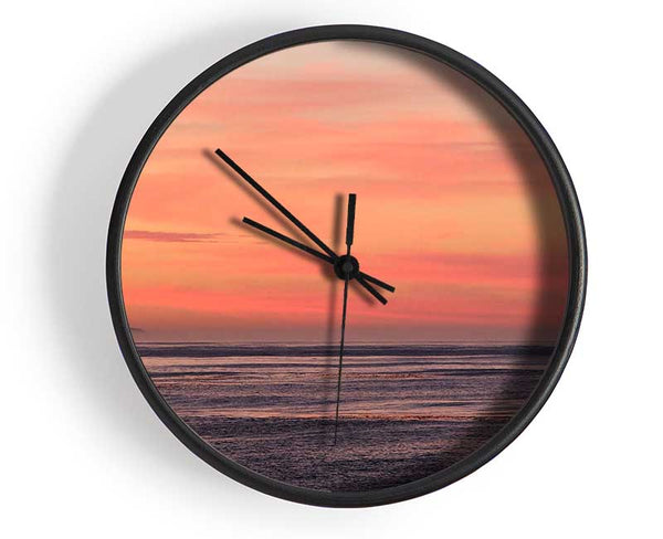 Pink Skies Clock - Wallart-Direct UK