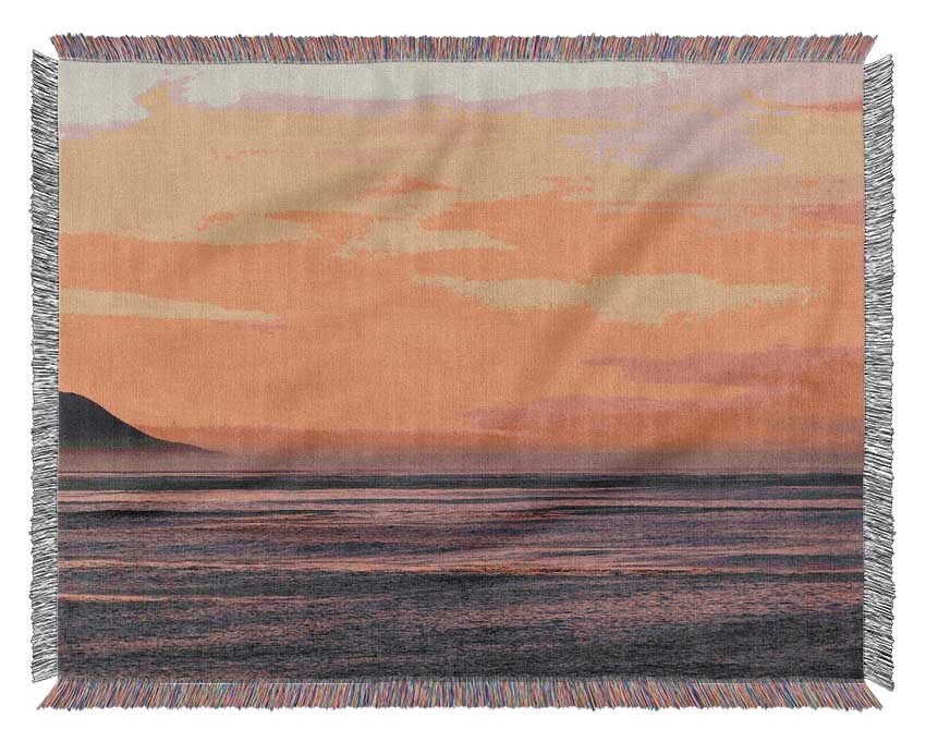 Pink Skies Woven Blanket