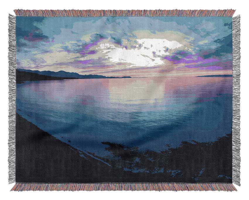 Dusk Delight Woven Blanket