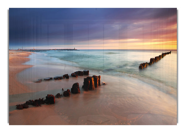 Distant Pier Ocean