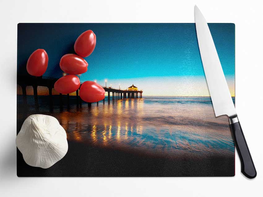 Pier Light Glow Glass Chopping Board