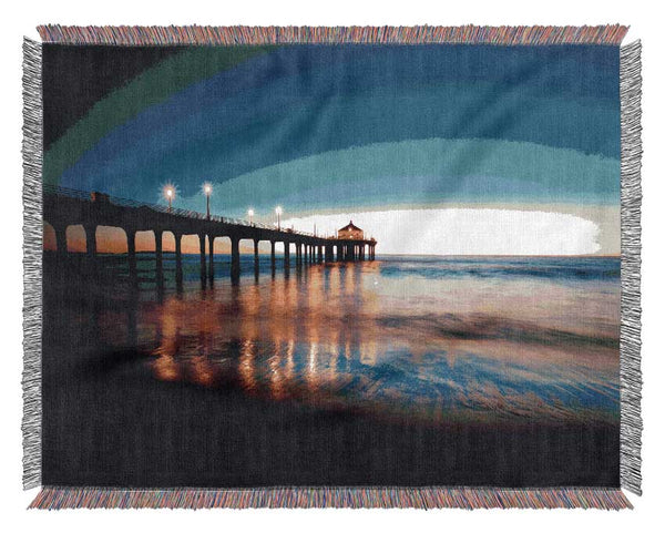 Pier Light Glow Woven Blanket