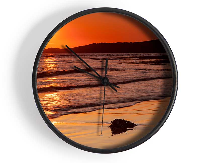 Movement Of The Orange Ocean Clock - Wallart-Direct UK