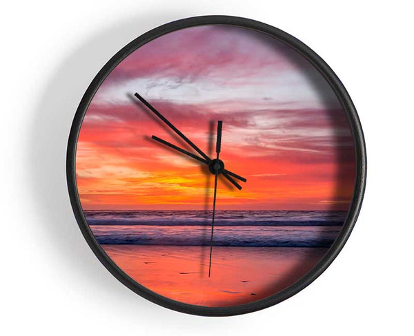 Sunset Ocean Clock - Wallart-Direct UK