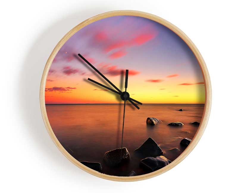 Rocks Of Time Clock - Wallart-Direct UK