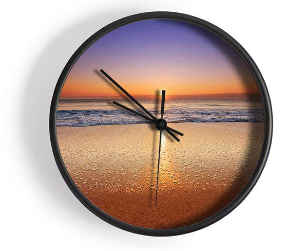 Distant Ocean Sunset Clock - Wallart-Direct UK