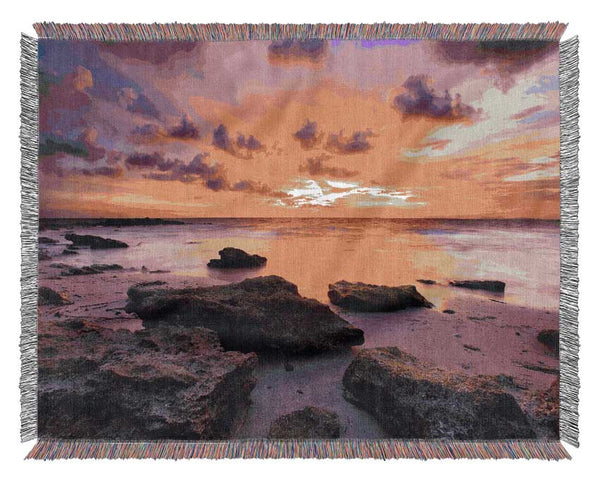 Distant Ocean Skies Woven Blanket