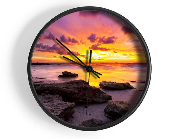 Distant Ocean Skies Clock - Wallart-Direct UK