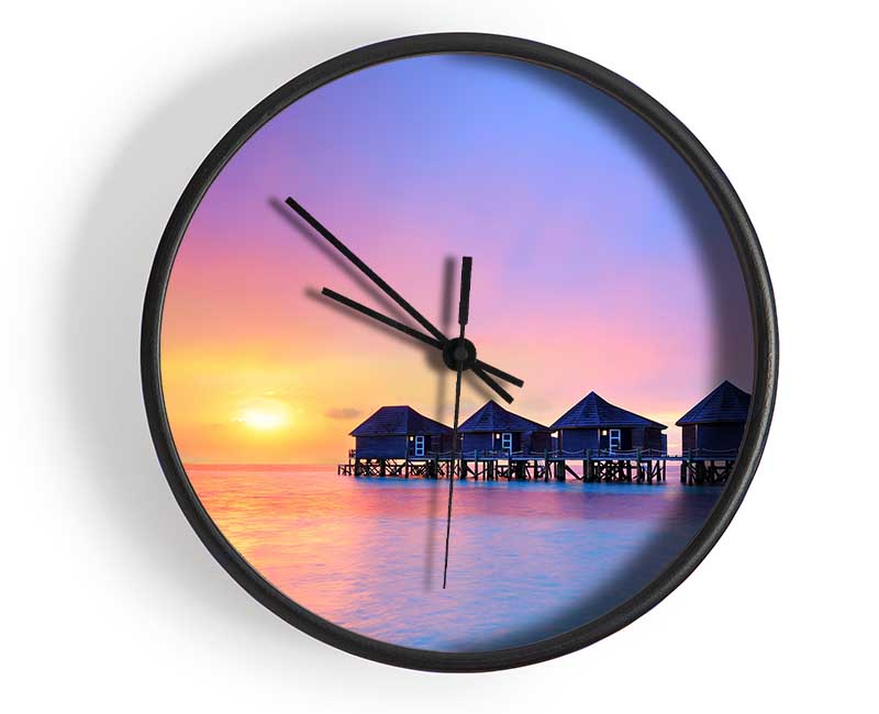 At The End Of A Hard Day Clock - Wallart-Direct UK