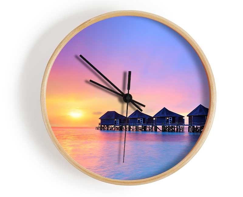 At The End Of A Hard Day Clock - Wallart-Direct UK