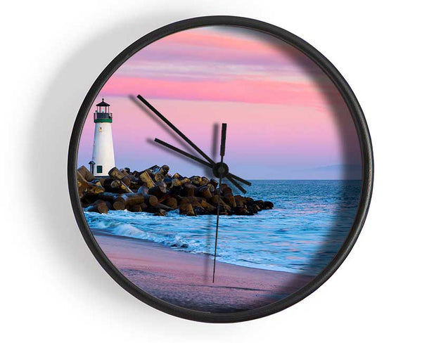 Sailboat Lighthouse Clock - Wallart-Direct UK