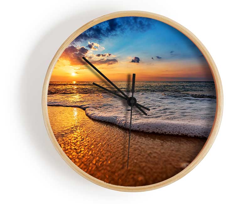 As The Waves Get Closer Clock - Wallart-Direct UK