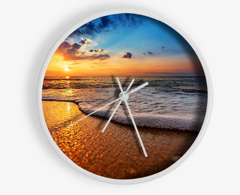 As The Waves Get Closer Clock - Wallart-Direct UK