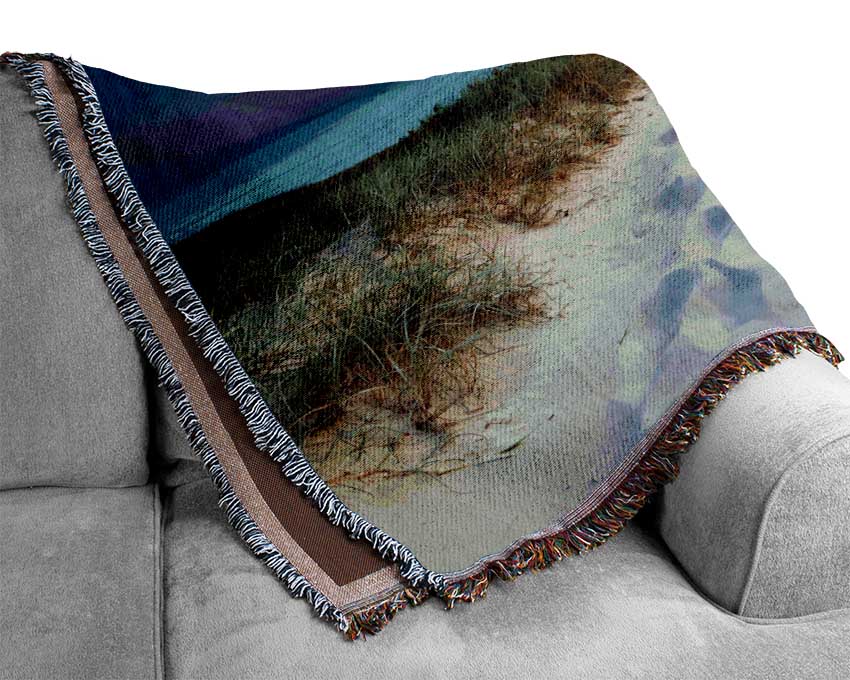 Sunrise Beach Walk Woven Blanket