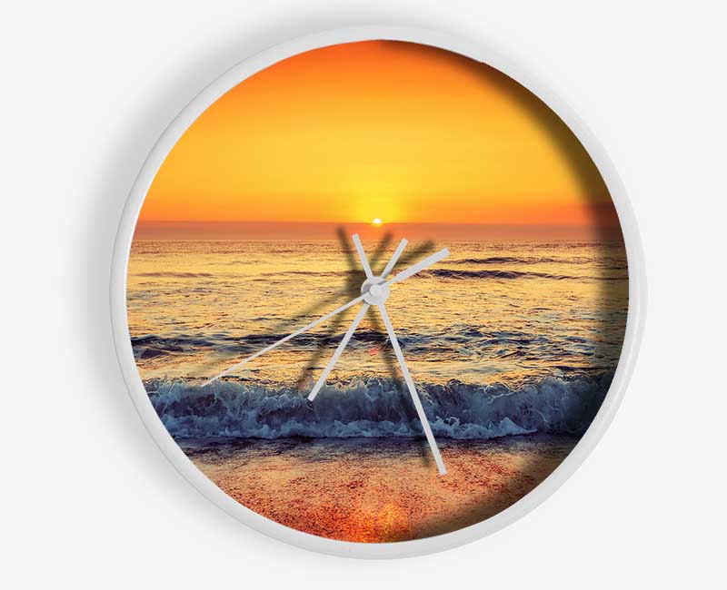 Ocean Sunset Clock - Wallart-Direct UK