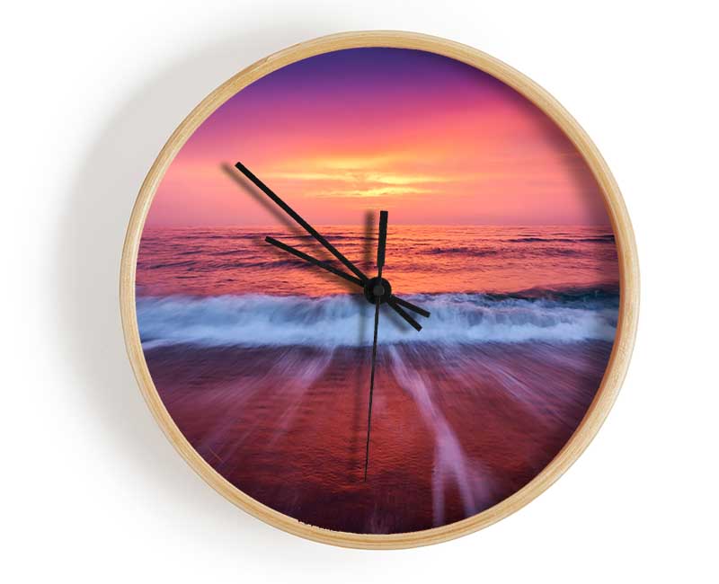 Stunning Ocean Movement Clock - Wallart-Direct UK