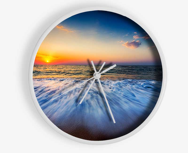 Movement Of The Ocean 1 Clock - Wallart-Direct UK