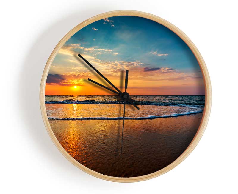 Sunset Movement Clock - Wallart-Direct UK