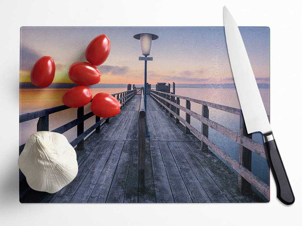 Boardwalk Delight Glass Chopping Board