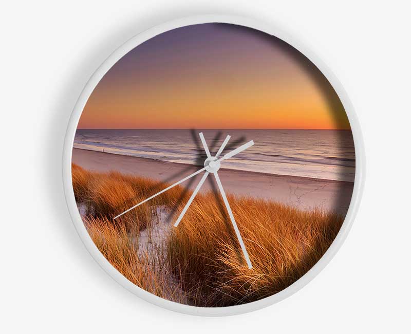 Sand Dune Sunset Clock - Wallart-Direct UK