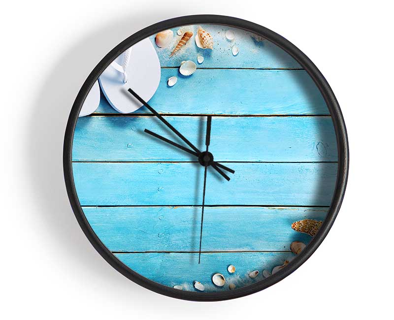 Bringing The Beach Home Clock - Wallart-Direct UK