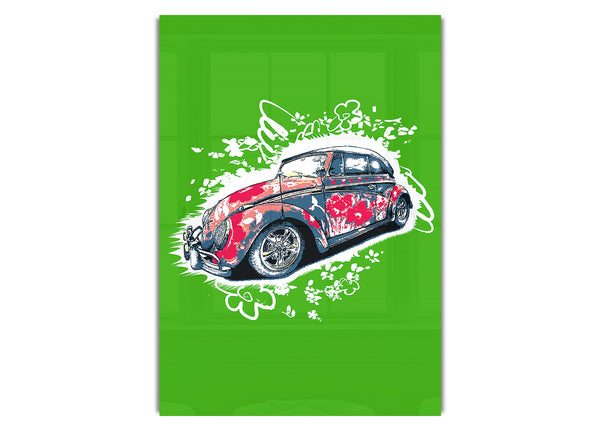 Flower Power VW Beetle