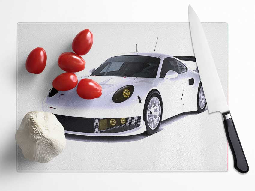 Porsche 1 Glass Chopping Board