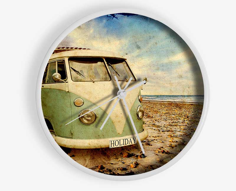 Surfs Up VW Camper Van Clock - Wallart-Direct UK