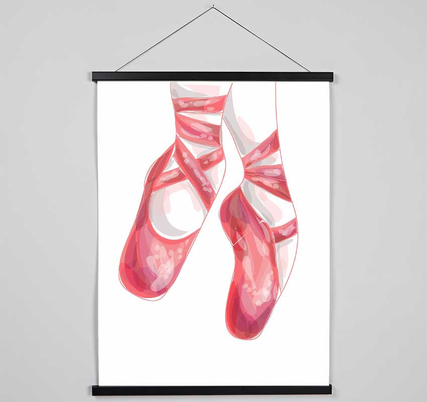 Ballerina Shoes 2 Hanging Poster - Wallart-Direct UK