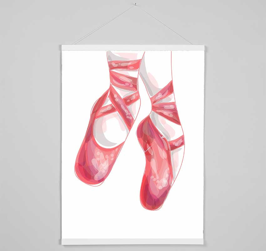 Ballerina Shoes 2 Hanging Poster - Wallart-Direct UK