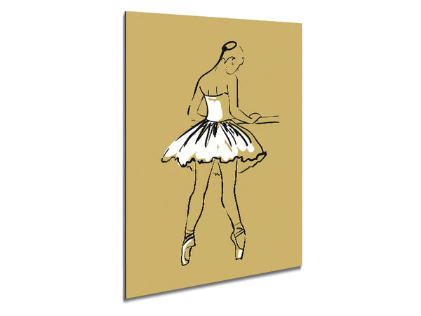 Beige White Ballerina 2