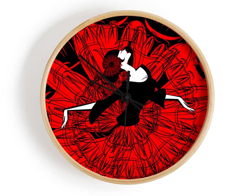 Flamenco 2 Clock - Wallart-Direct UK